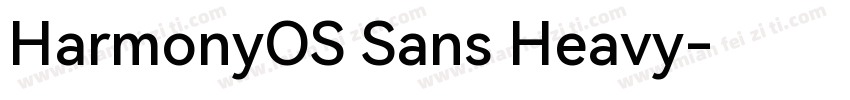 HarmonyOS Sans Heavy字体转换
